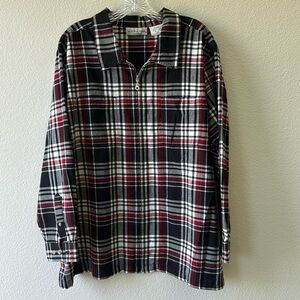 Victoria Jones Zip Front Lightweight Shirt Jacket Size 2X